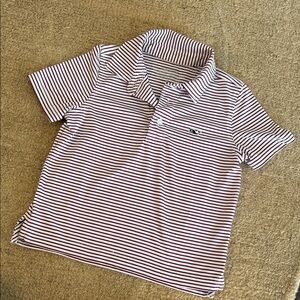 Vineyard Vines Navy and White Striped Kids Polo